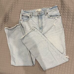 Abercrombie & Fitch Light Wash Straight Leg Jeans